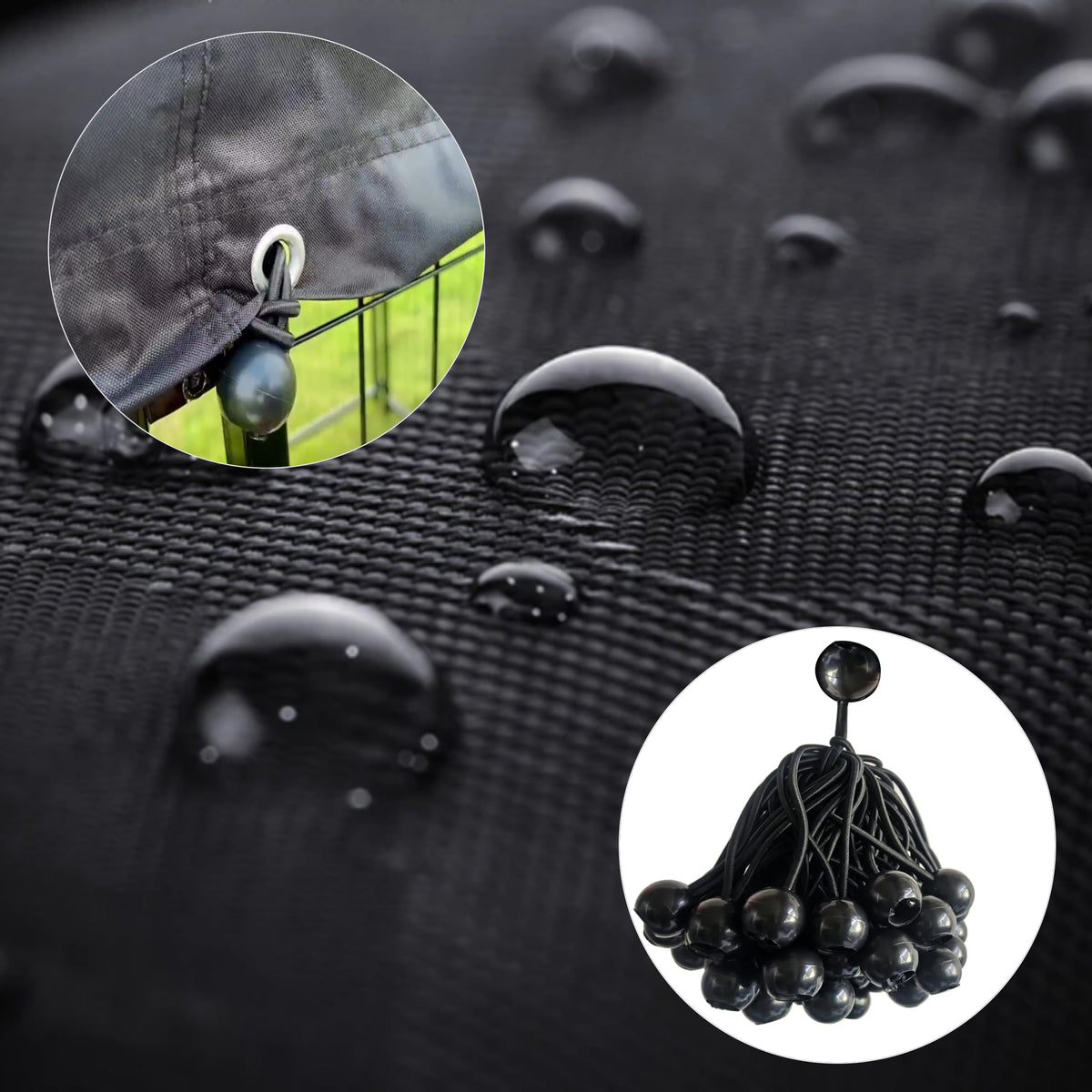 600D Waterproof Oxford Fabric Kennel Cover with Storage Bag U466