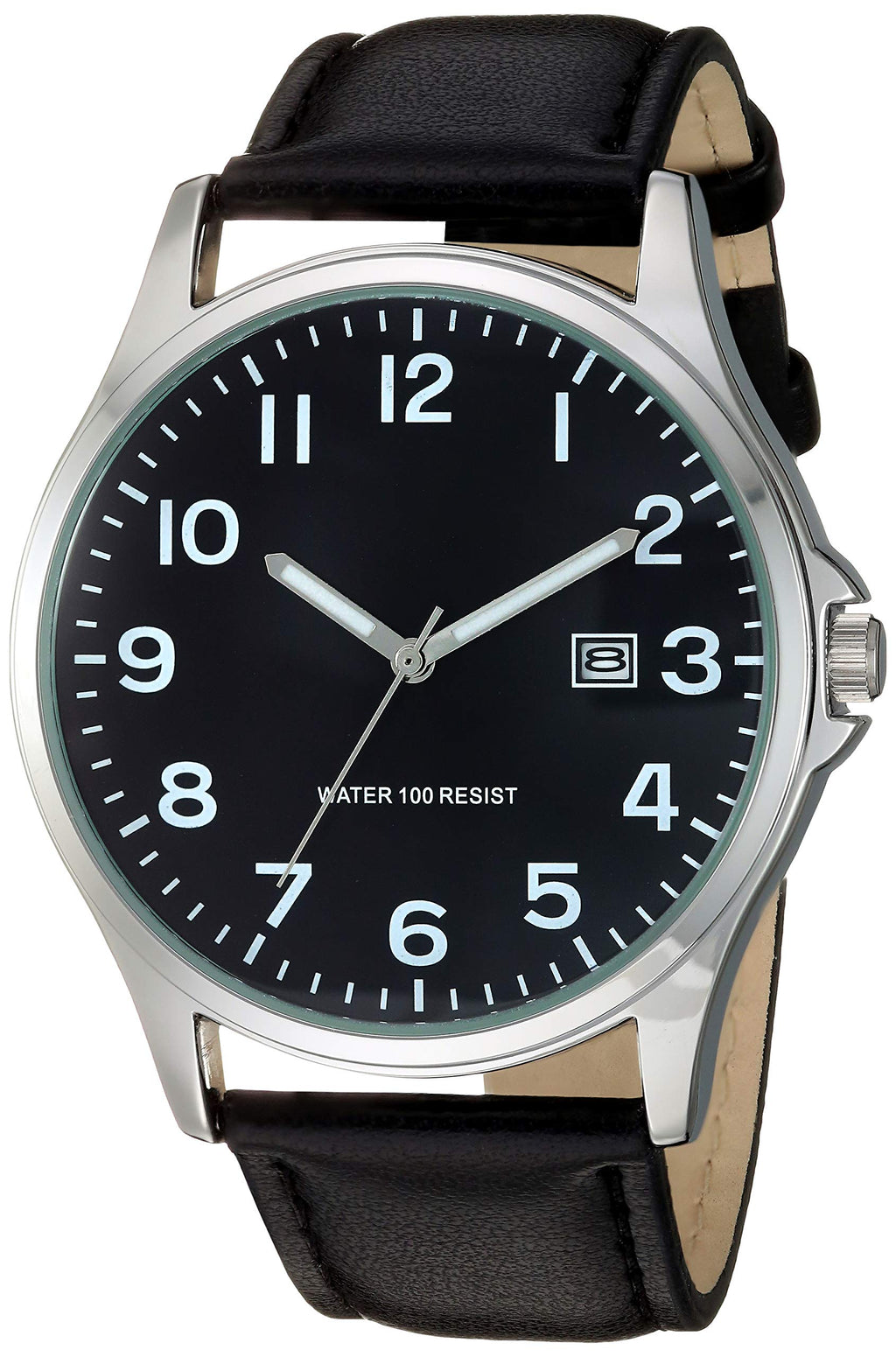 Leather Band Analog Watch B192109