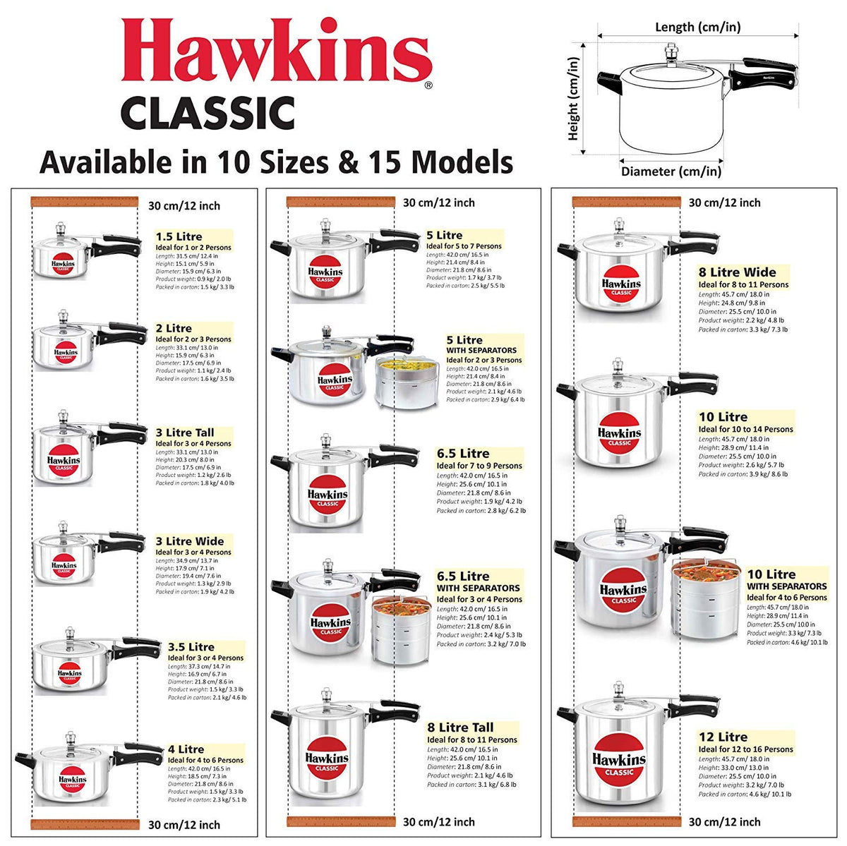 8 Litre Aluminium Pressure Cooker V450494