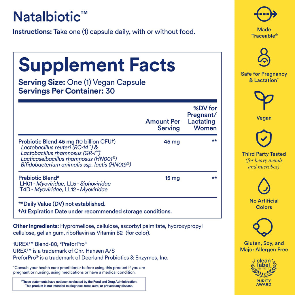 Prenatal Probiotic 30 Capsules H8902