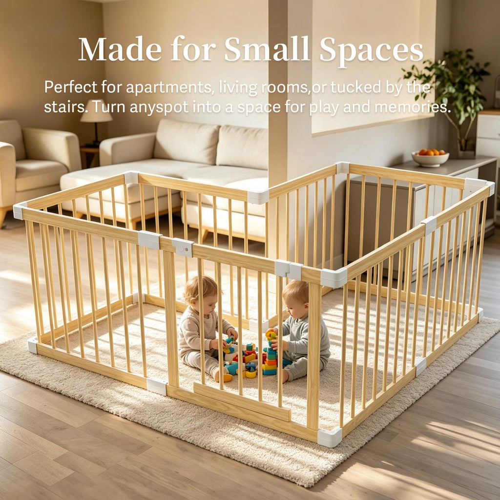 Wooden Baby Playpen 53"x53" Q579