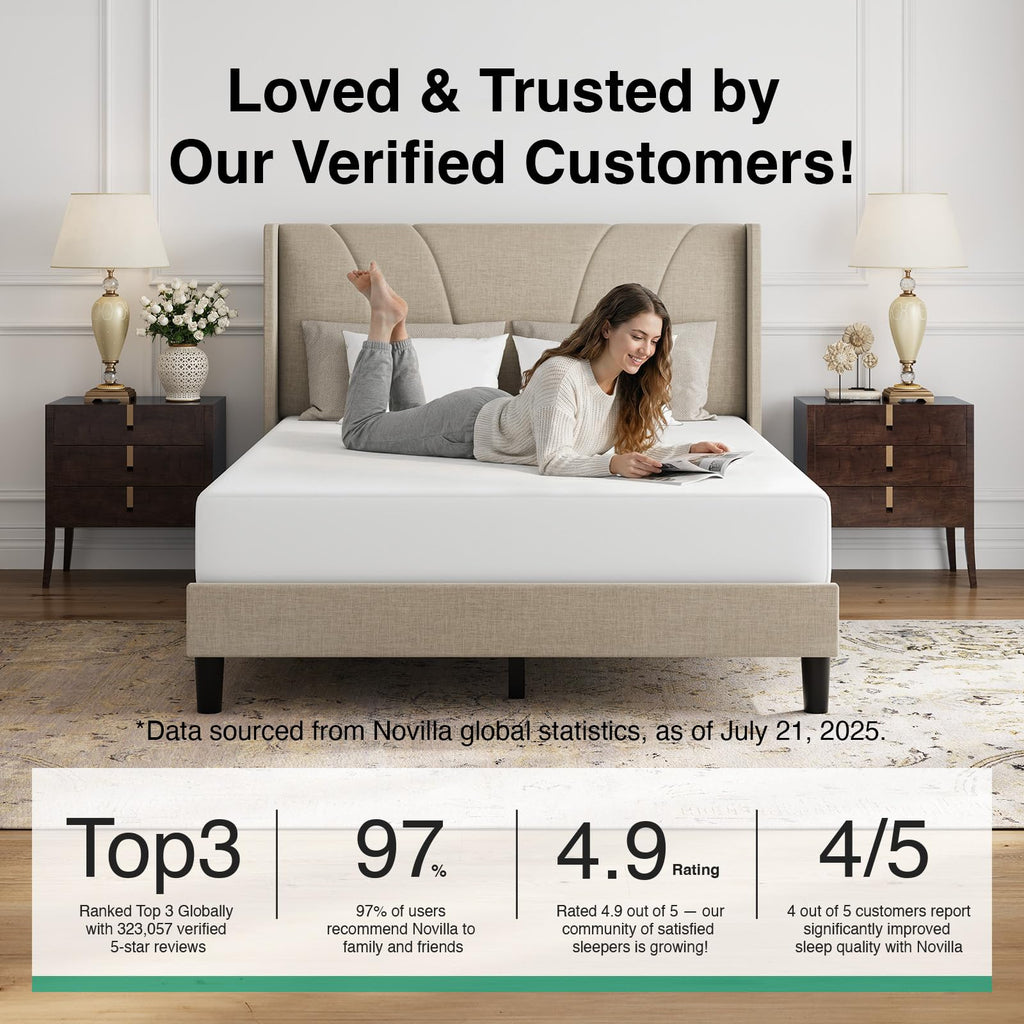 Queen Size Linen Upholstered Bed Frame with Headboard Q5725