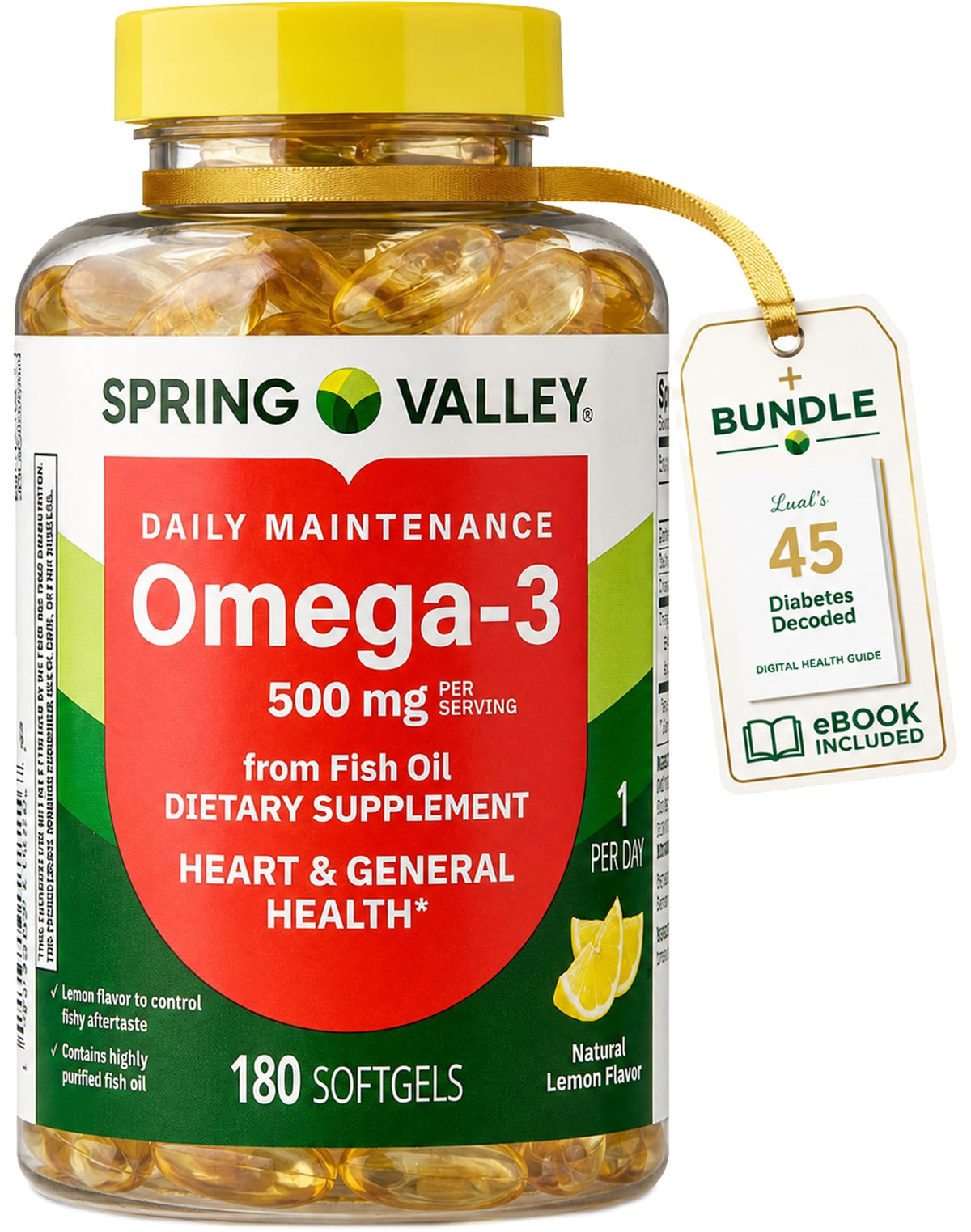 Omega-3 500 mg Fish Oil Dietary Supplements M256231