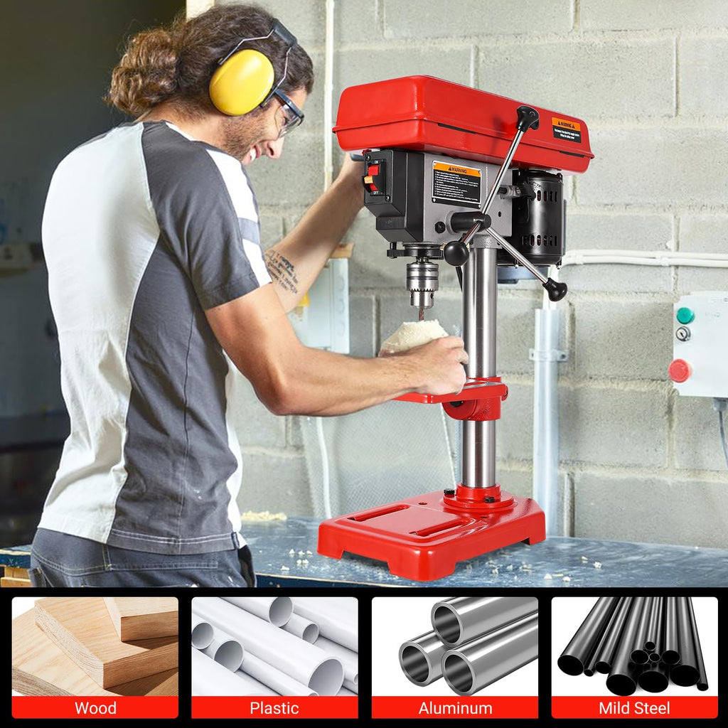 8" Benchtop Drill Press with 5 Adjustable Speeds W81969