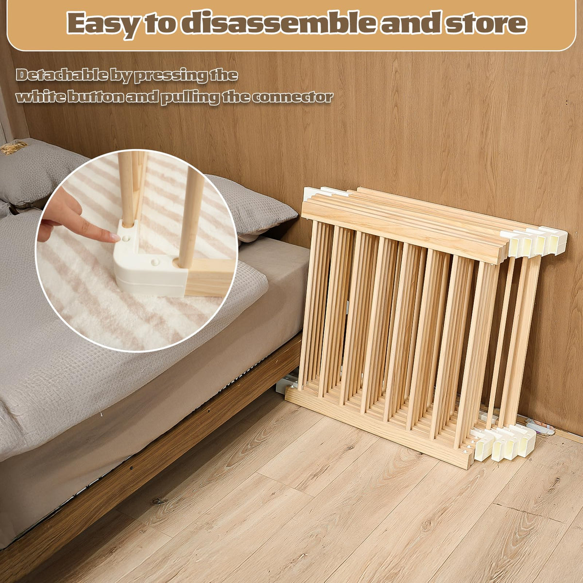 Wooden Baby Playpen 53"x53" Q579