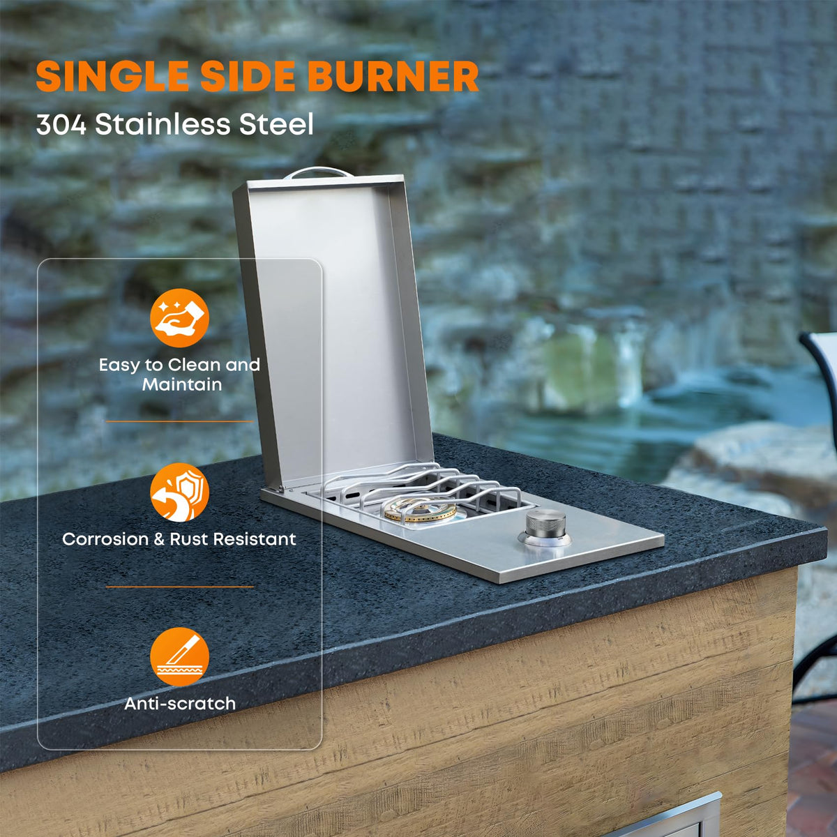 Built-In Single Side Burner U59734