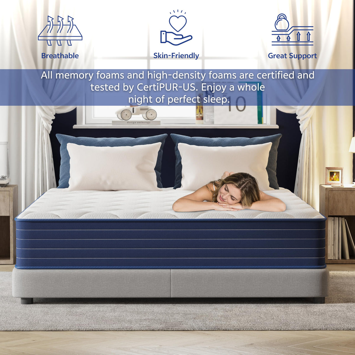 12 Inch Full Hybrid Double Mattress Z13753