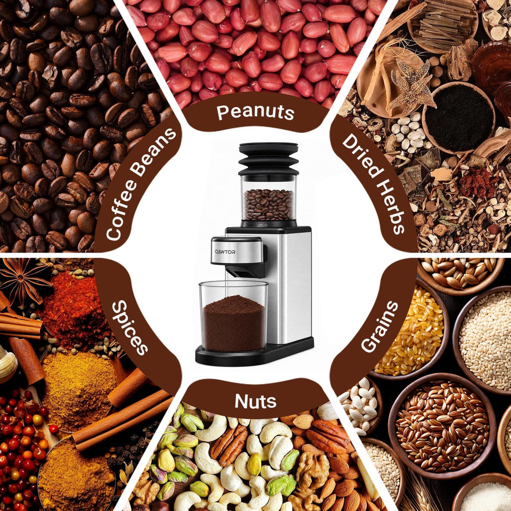 Conical Burr Coffee Bean Grinder, 25 Precise Settings, Anti-Static U632