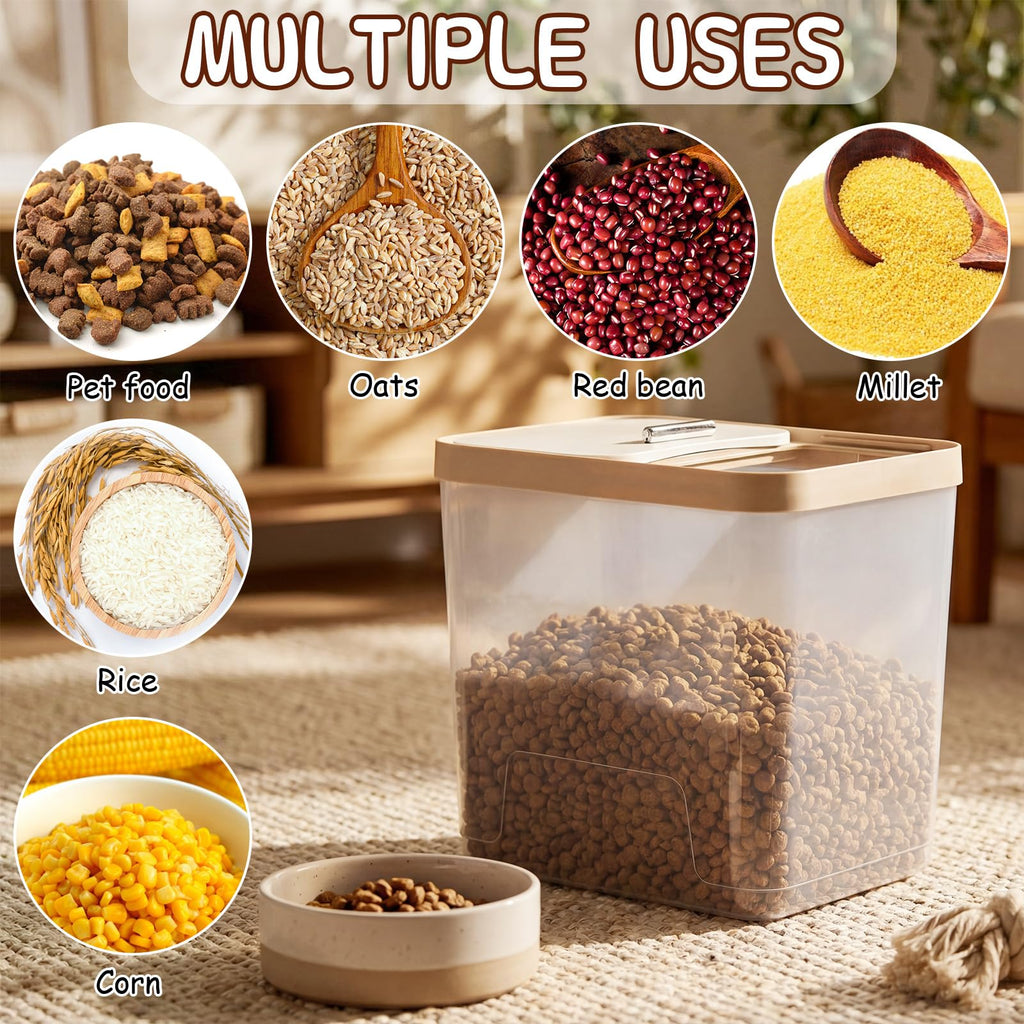 4 Pcs Clear Dog Food Storage Containers J1723