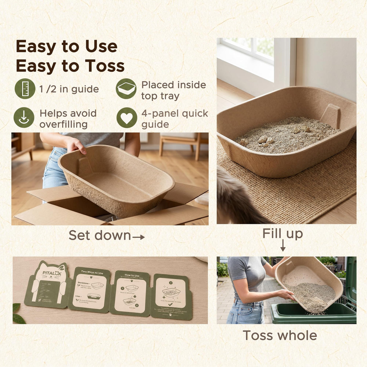 Disposable Litter Box for Kittens X297