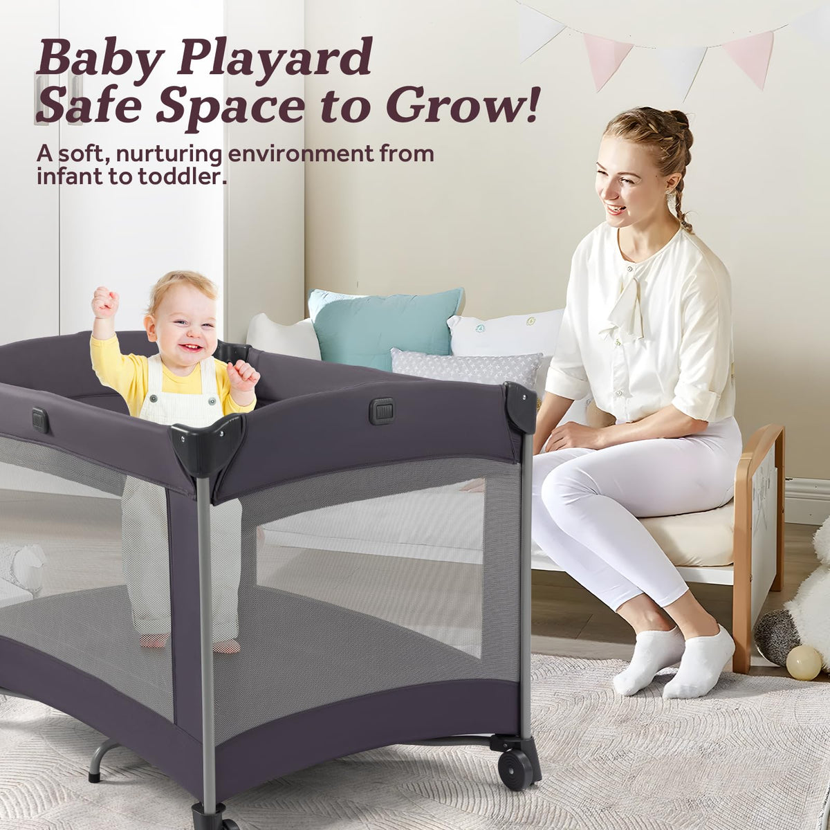 Portable Baby Playard with Carry Bag N29340