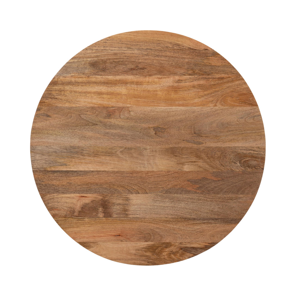 Round Mango Wood Coffee Table with Storage D36909