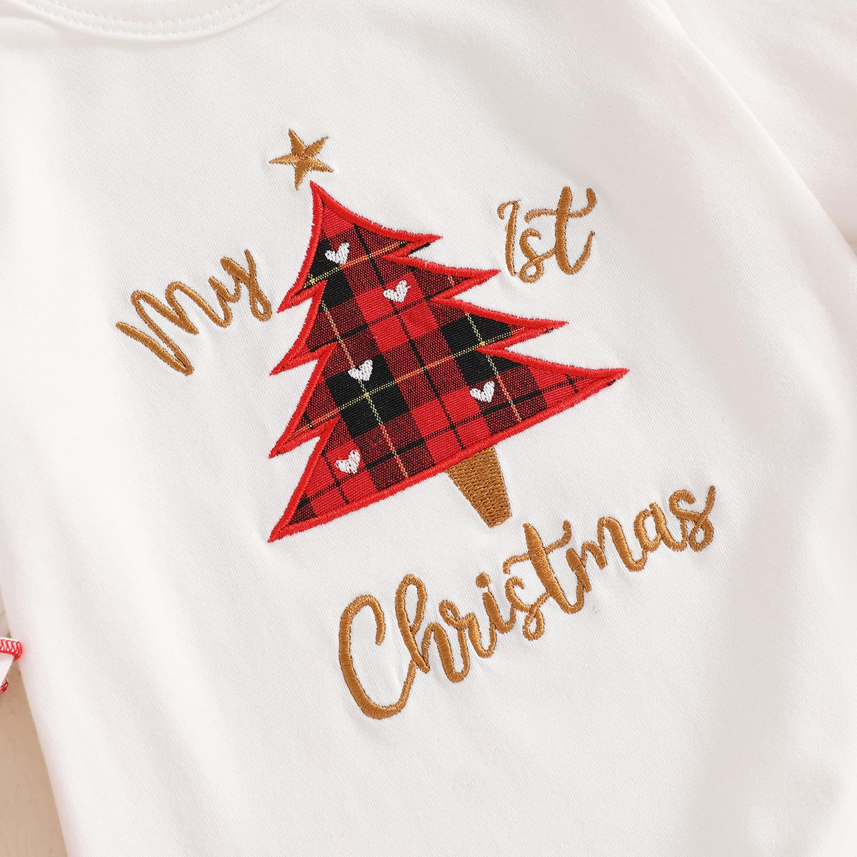 Christmas Baby Girl Santa Long Sleeve Romper F1521