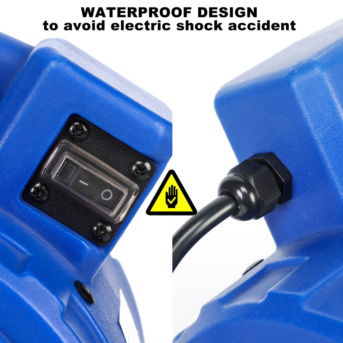 Blue 305 CFM Mini Floor Air Mover K76632