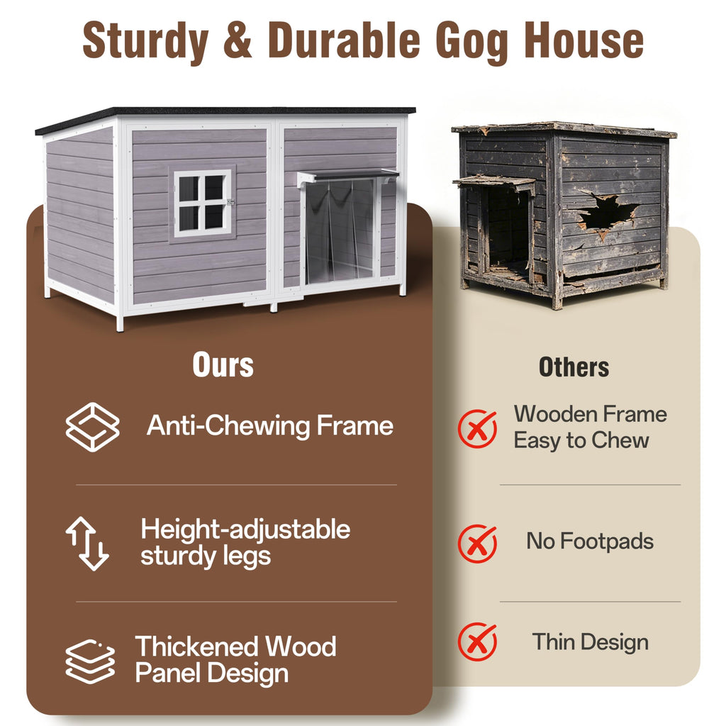 59" Insulated Extra Large Dog House R276