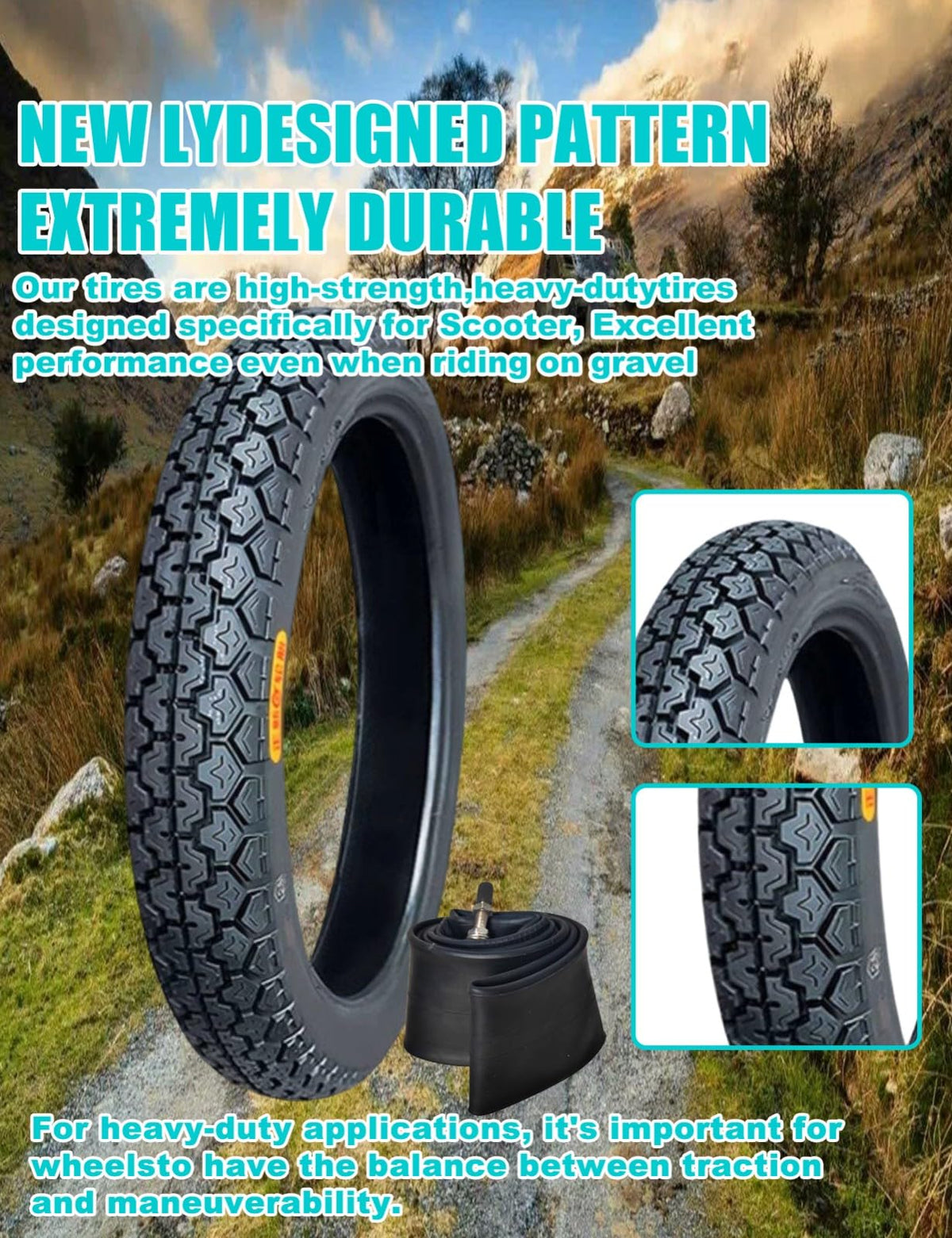 17 Dirt Bike Tire and Tube Set V440153
