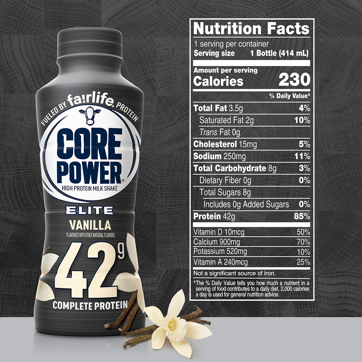 42g High Protein Milk Shake Vanilla 14 Fl Oz H13836