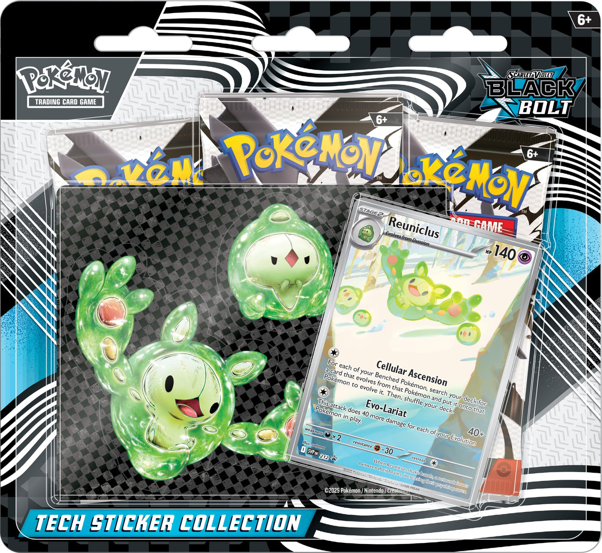 Pokemon TCG Black Bolt Tech Sticker Blister P924214