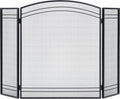 Black Fireplace Screen U8048