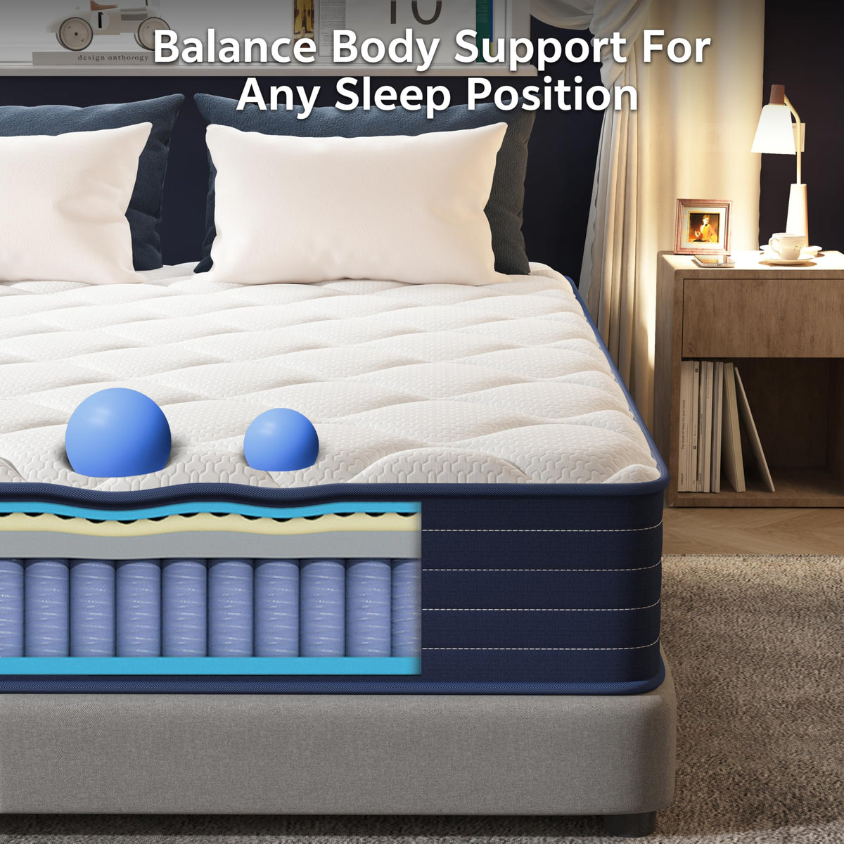 12 Inch Full Hybrid Double Mattress Z13753